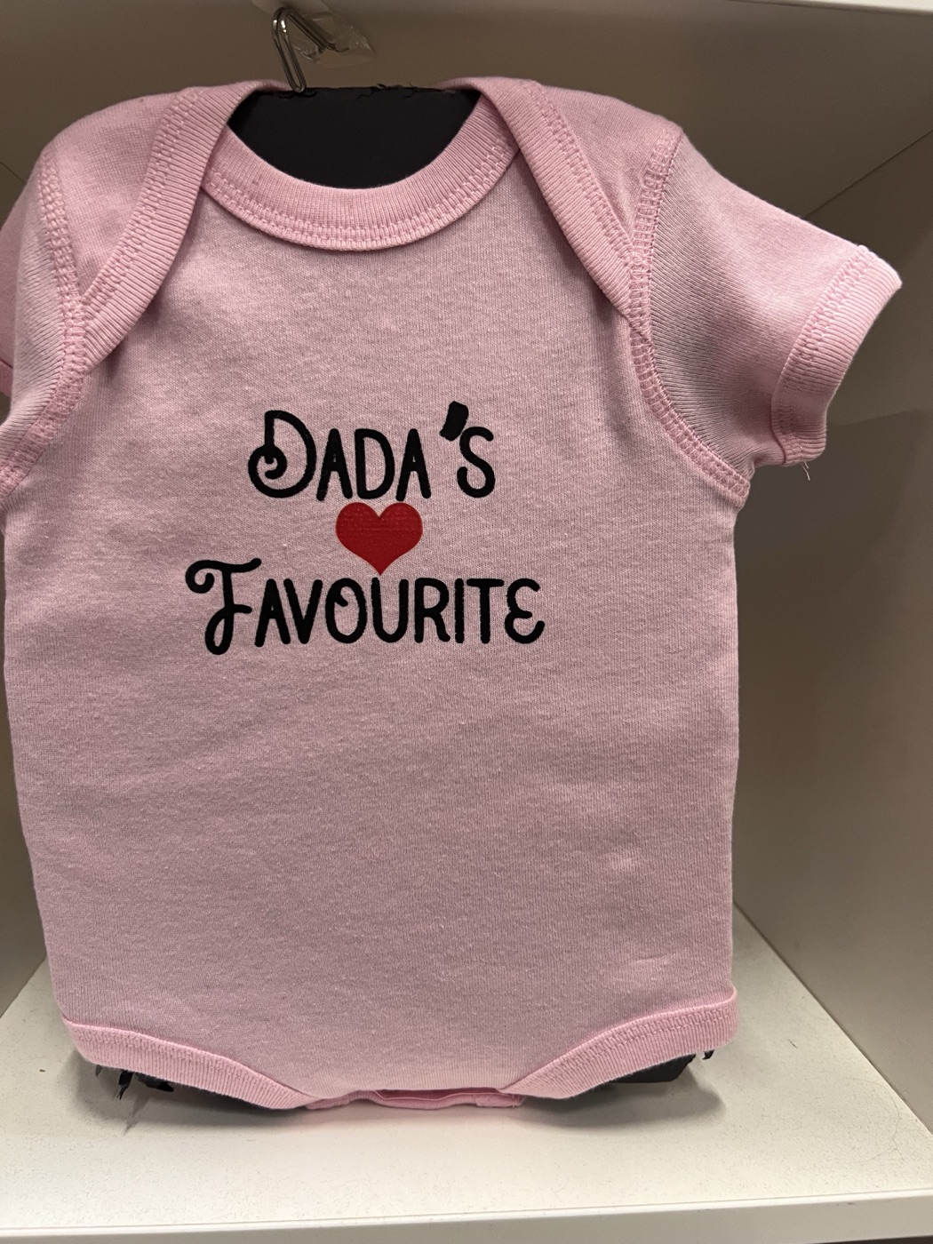 Personalized baby onesie custom printed at The RAD Studio